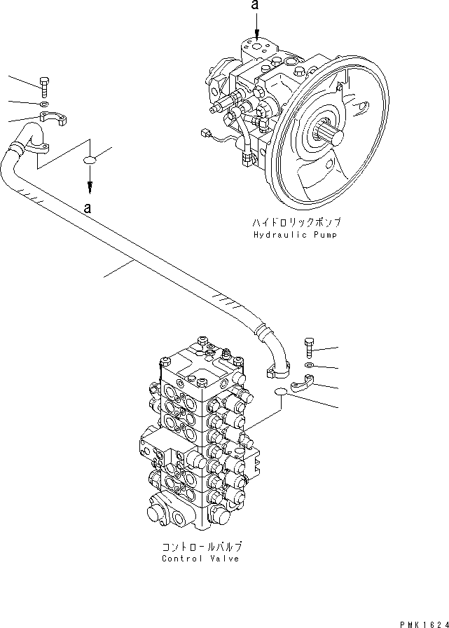 Komatsu parts book diagram for PC120-6H S/N 45001-UP: DELIVERY LINE(#57000-)