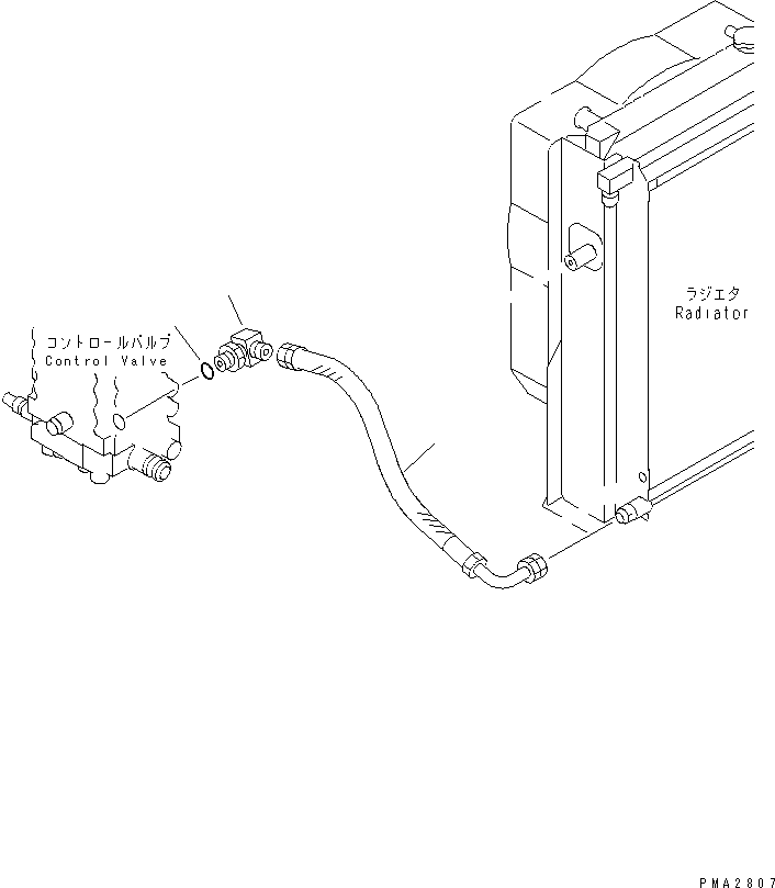 Komatsu parts book diagram for PC120-6H S/N 45001-UP: RETURN LINE(#45001-56999)