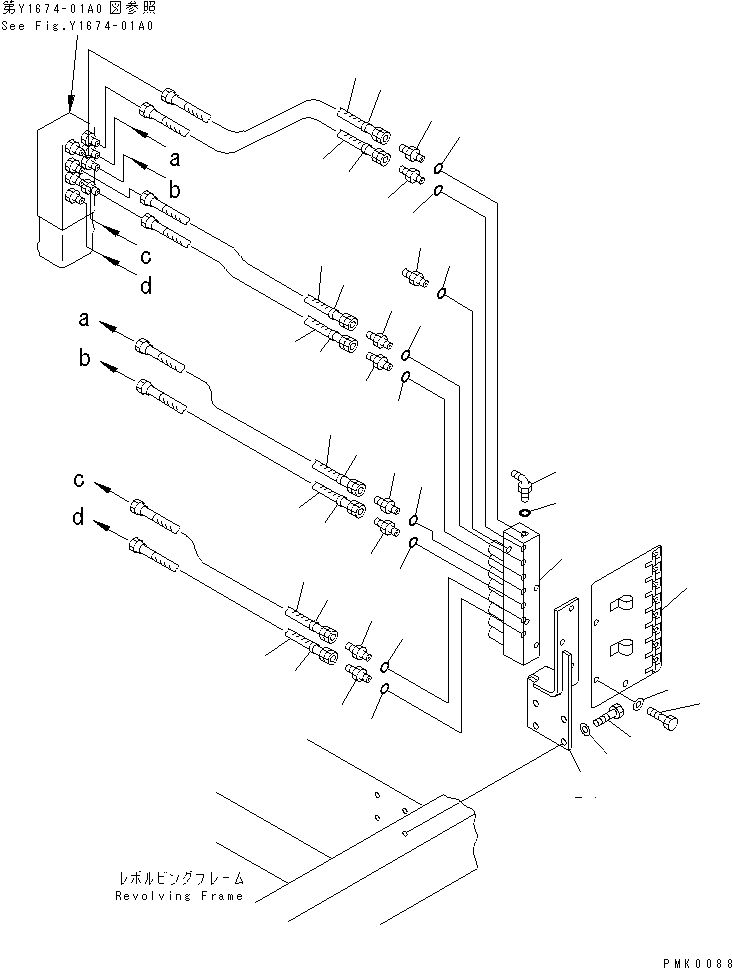 Komatsu parts book diagram for PC120-6H S/N 45001-UP: E.P.C. WORK LINE(#53011-56999)