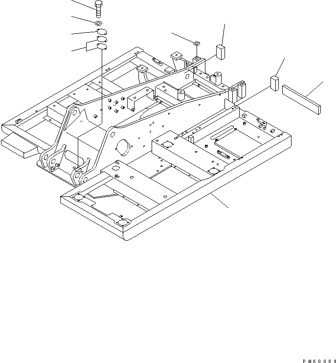 Komatsu parts book diagram for PC120-6H S/N 45001-UP: REVOLVING FRAME(#53011-56999)
