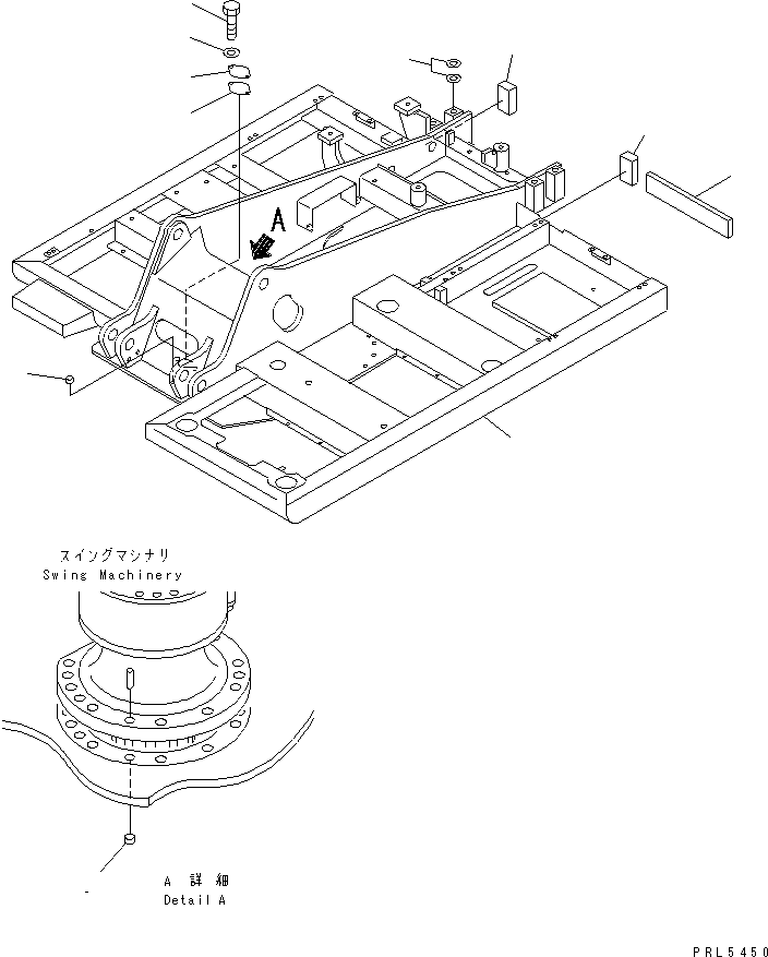 Komatsu parts book diagram for PC120-6H S/N 45001-UP: REVOLVING FRAME(#64753-)