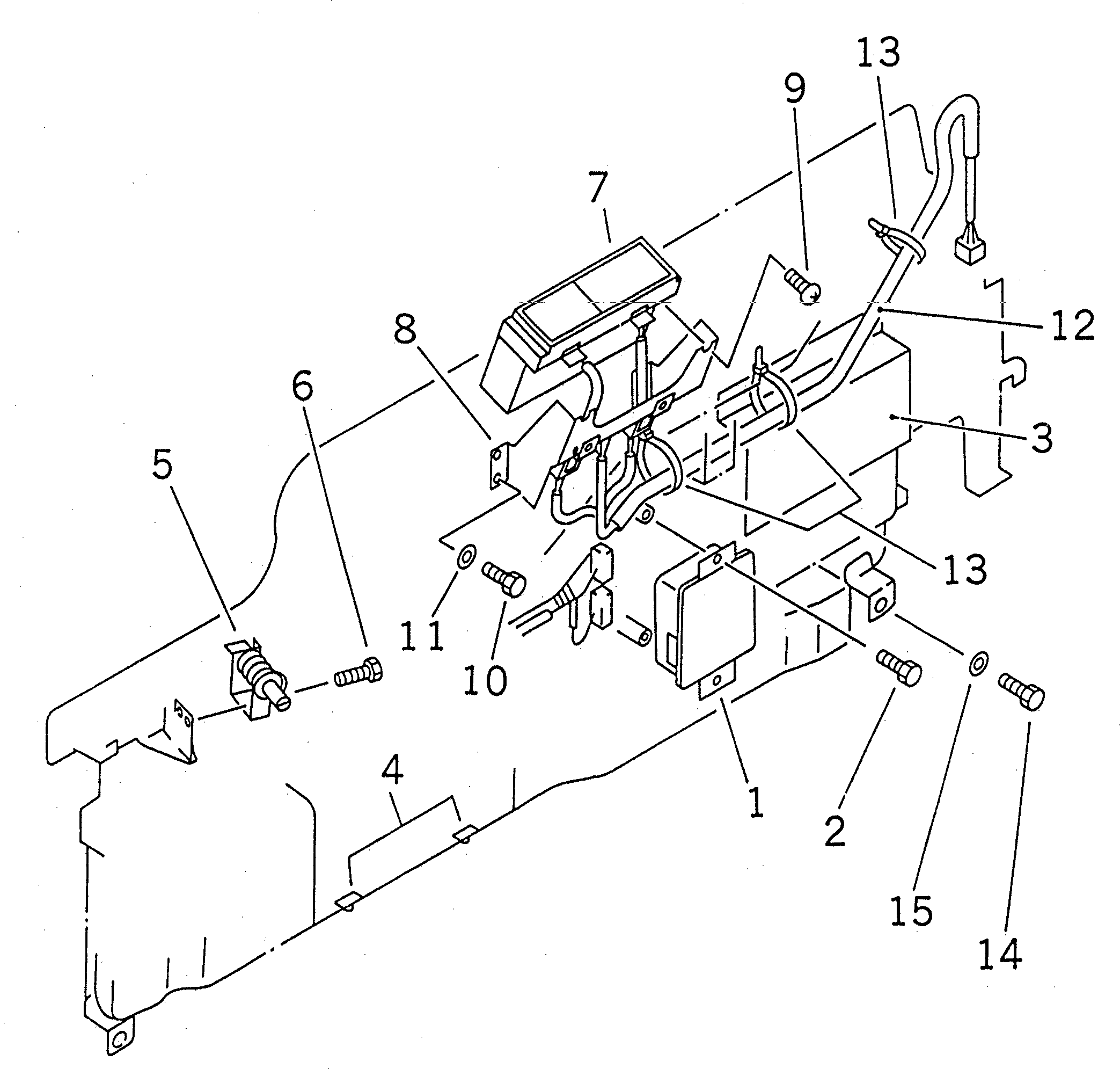 Komatsu parts book diagram for PC120-6H S/N 45001-UP: OPERATOR'S CAB (WIPER CONTROL ? LOCK AND LEVER LINK)(#45001-53010)