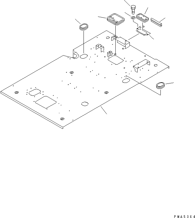 Komatsu parts book diagram for PC120-6H S/N 45001-UP: FLOOR (FLOOR FRAME) (ELECTRICAL)(#45001-56999)