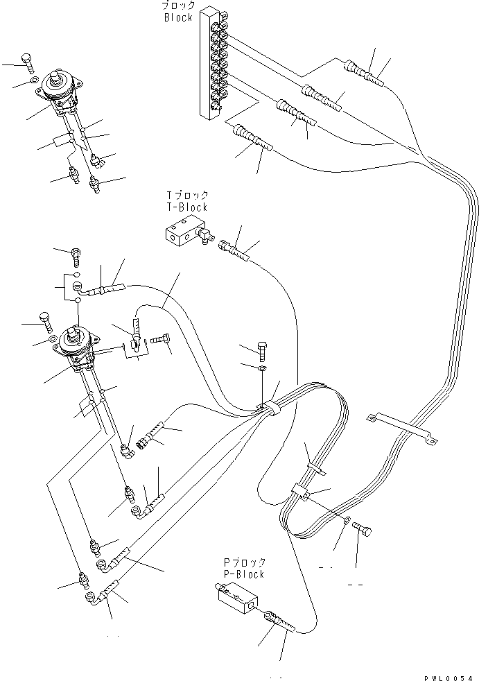 Komatsu parts book diagram for PC120-6H S/N 45001-UP: FLOOR FRAME (P.P.C. WORK LINE L.H.)(#60968-)