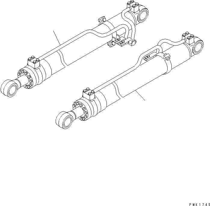Komatsu parts book diagram for PC120-6H S/N 45001-UP: BOOM CYLINDER(#57000-)