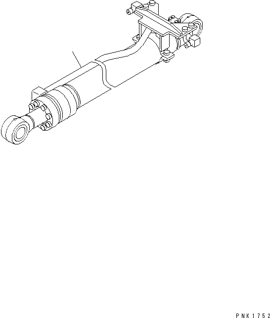 Komatsu parts book diagram for PC120-6H S/N 45001-UP: BUCKET CYLINDER (FOR ROTARY ARM) (INNER PARTS)
