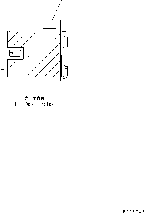 Komatsu parts book diagram for PC120-6H S/N 45001-UP: PLATE (AIR CLEANER ? SINGLE ELEMENT) (JAPANESE)(#51514-53010)