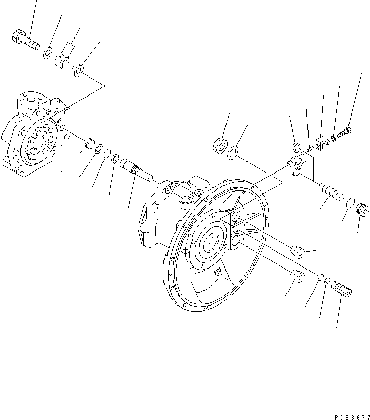 Komatsu parts book diagram for PC120-6H S/N 45001-UP: MAIN PUMP (4/9)(#45001-55038)