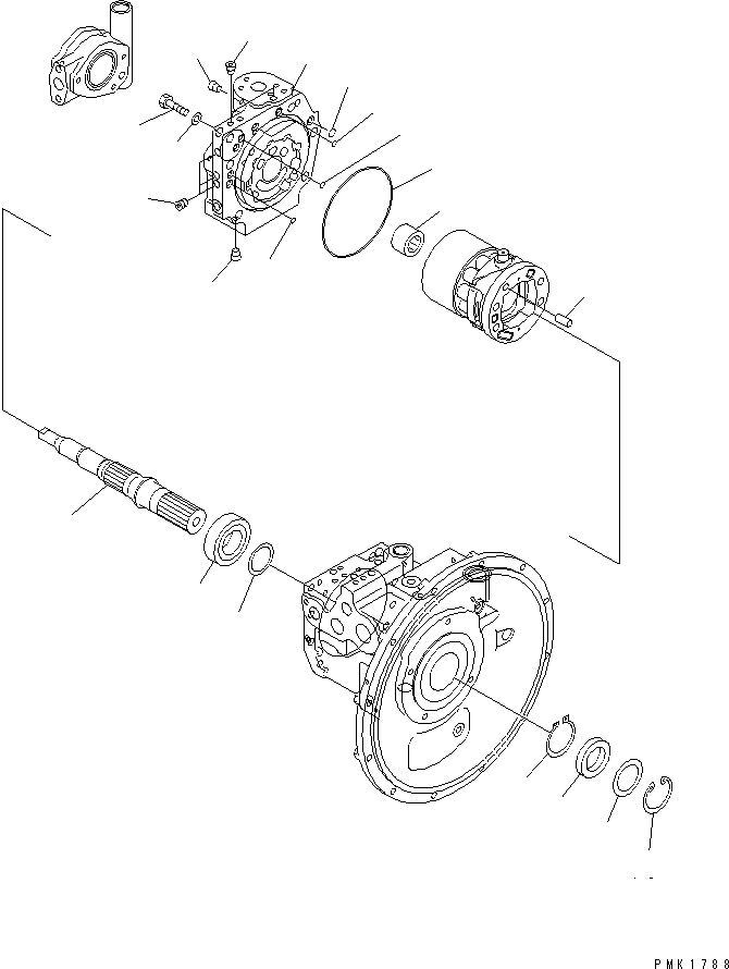 Komatsu parts book diagram for PC120-6H S/N 45001-UP: MAIN PUMP (2/10)(#52401-56999)