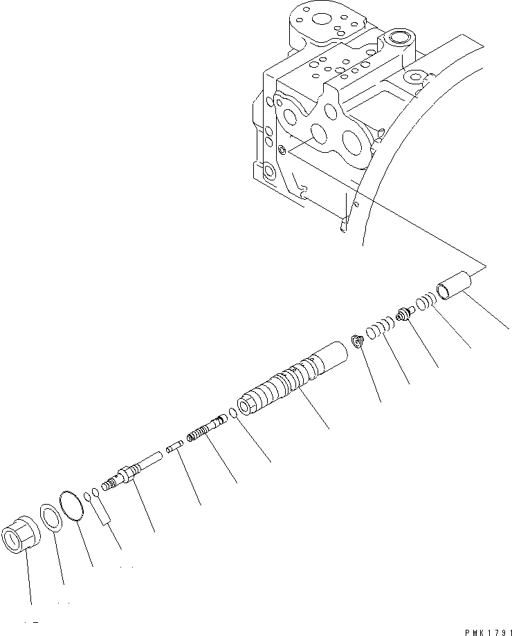 Komatsu parts book diagram for PC120-6H S/N 45001-UP: MAIN PUMP (5/10)(#57000-)
