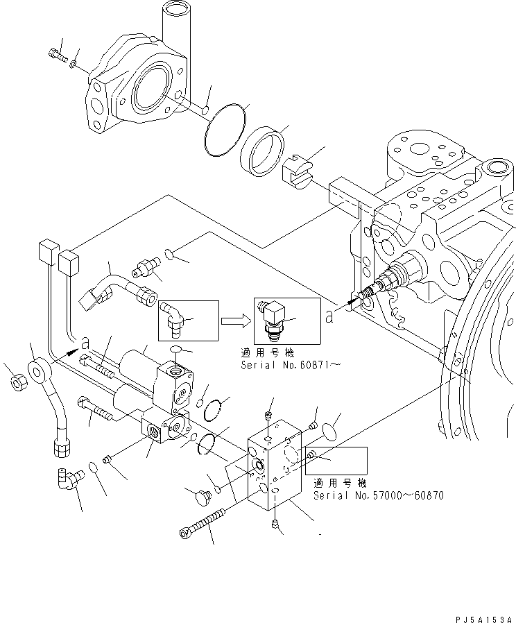 Komatsu parts book diagram for PC120-6H S/N 45001-UP: MAIN PUMP (10/10)(#57000-)