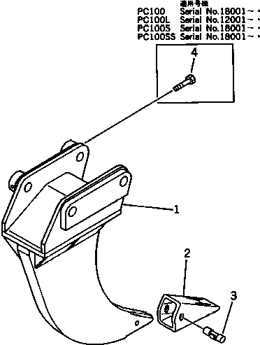 Excavators Komatsu / PC120-3 S/N 18001-UP (For U.S.A.)(pc120-bc) / SINGLE SHANK RIPPER(210190 : 7201)