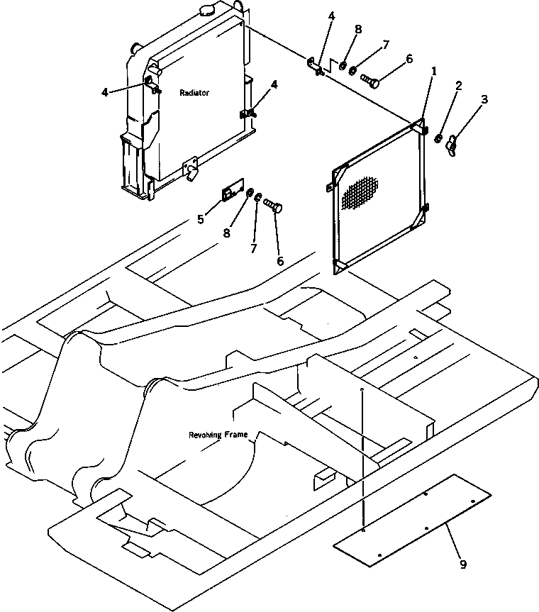 Excavators Komatsu / PC120-3 S/N 18001-UP (For U.S.A.)(pc120-bc) / RADIATOR GRILLE(240020 : 8011)