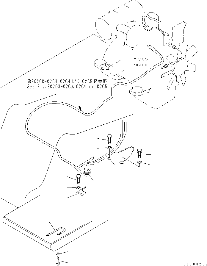 Excavators Komatsu / PC120LC-6E0 S/N 70001-UP (SAA4D102E-2 (Emission) Eng. Installed)(pc120l0c) / WIRING (CLAMP AND SENSOR)(120050 : E0200-04C3)