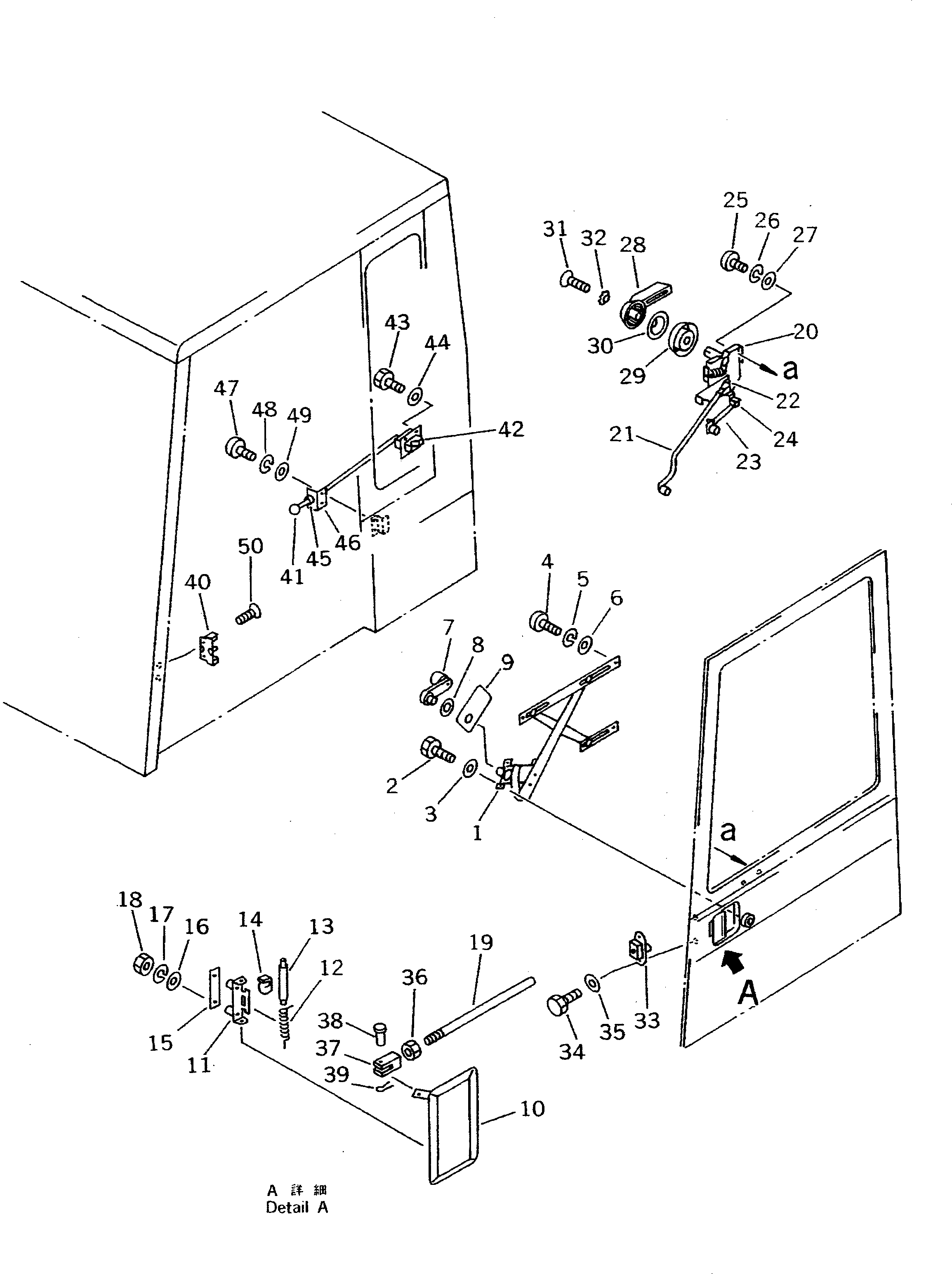 Komatsu parts book diagram for PC120S-3 S/N 18001-UP: OPERATOR'S CAB (6/6) (FOR JAPAN)(#22803-)