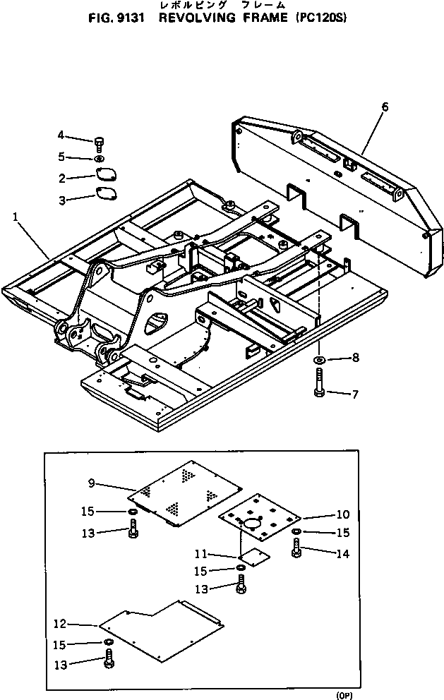Excavators Komatsu / PC120S-3 S/N 18001-UP(pc120s-r) / REVOLVING FRAME(270010 : 9131)
