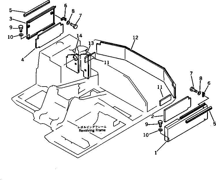 Excavators Komatsu / PC120S-3 S/N 18001-UP(pc120s-r) / MACHINERY COMPARTMENT (3/4)(#21100-)(270070 : 9143A)