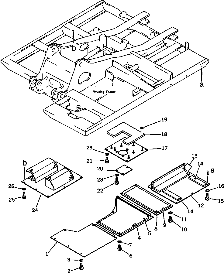 Excavators Komatsu / PC120S-3 S/N 18001-UP(pc120s-r) / MACHINERY COMPARTMENT (4/4)(270080 : 9144)