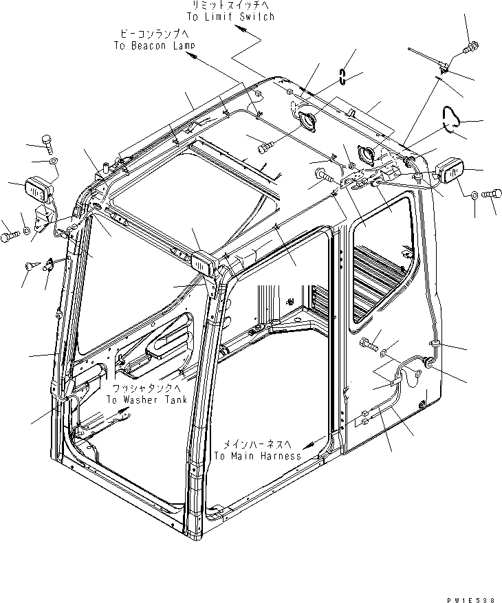 Excavators Komatsu / PC1250-7 S/N 20001-UP (Overseas Version)(pc1250-c) / OPERATOR