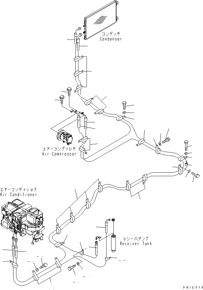 Excavators Komatsu / PC1250-7 S/N 20001-UP (Overseas Version)(pc1250-c) / AIR CONDITIONER (HOSE JOINT)(240470 : K0710-03A0)