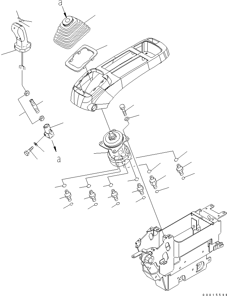 Excavators Komatsu / PC1250-7 S/N 20001-UP (Overseas Version)(pc1250-c) / FLOOR FRANE (LEVER AND VALVE) (L.H.) (FOR EU)(240780 : K1110-09B9)