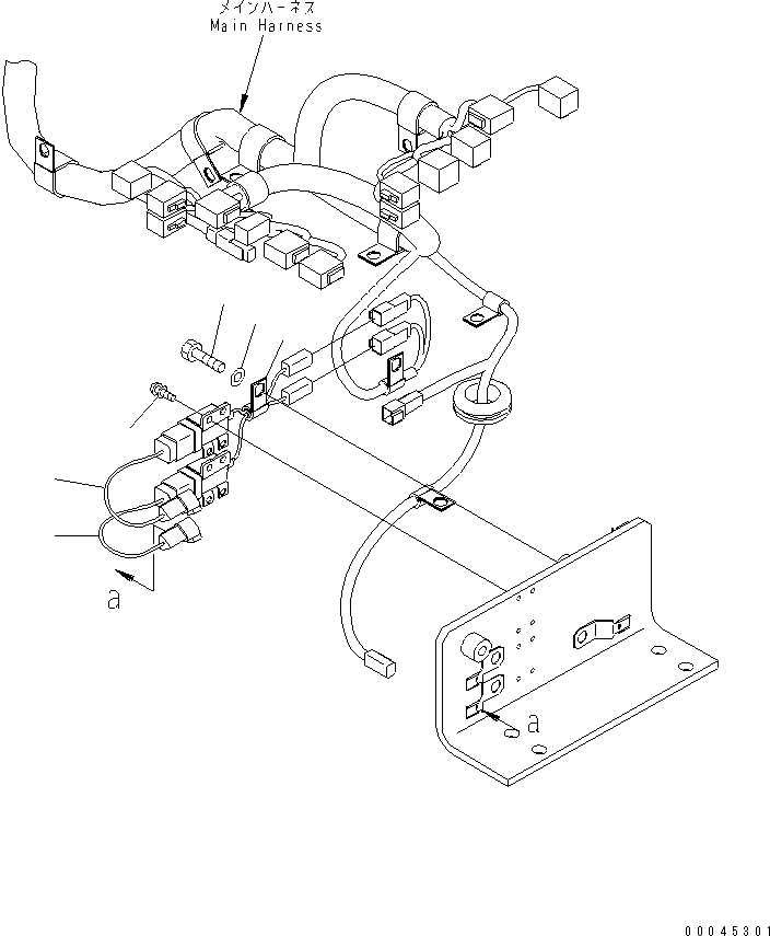 Komatsu parts book diagram for PC1250SP-8 S/N 30001-30157 (ecot3, For SP): WIRING (VHMS ADDITIONAL PARTS)(#30001-)