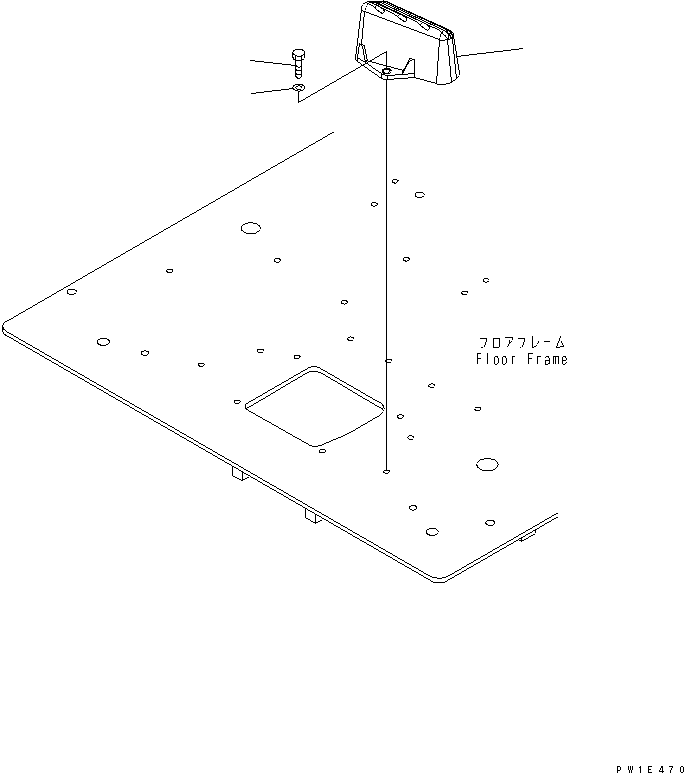 Komatsu parts book diagram for PC1250SP-8 S/N 30001-30157 (ecot3, For SP): FLOOR FRAME (FOOT REST) (L.H.)(#30001-)