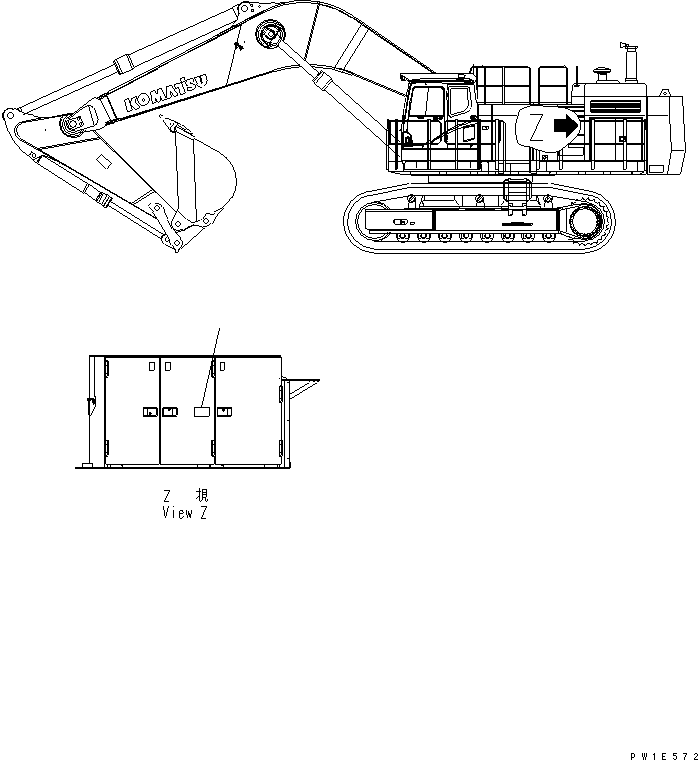 Komatsu parts book diagram for PC1250SP-8 S/N 30001-30157 (ecot3, For SP): PLATE (BY-PASS LINE) (RUSSIAN)(#30001-)
