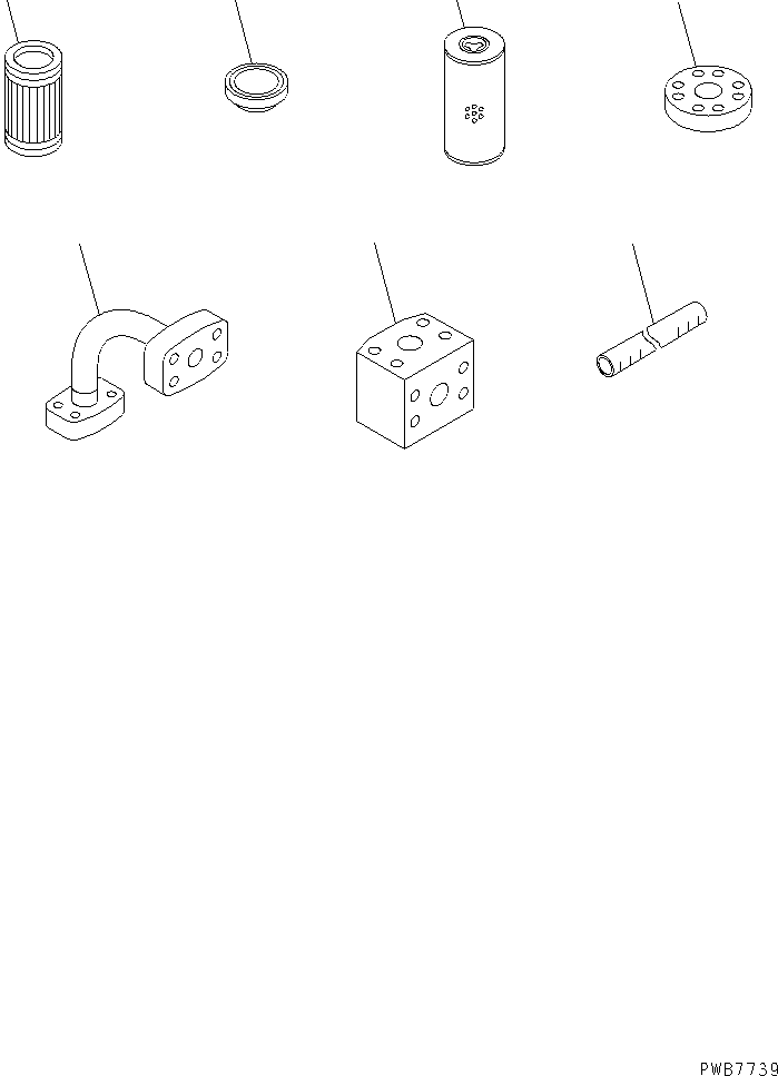 Komatsu parts book diagram for PC1250SP-8 S/N 30001-30157 (ecot3, For SP): FLUSHING AND BLIND PARTS (FLUSHING PARTS)(#30001-)
