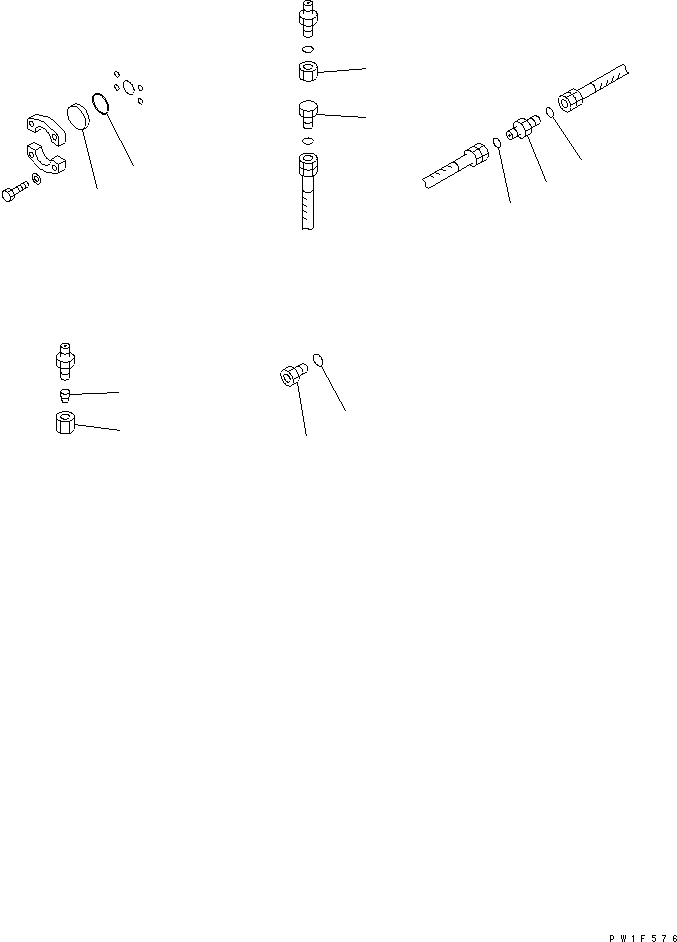 Komatsu parts book diagram for PC1250SP-8 S/N 30001-30157 (ecot3, For SP): FLUSHING AND BLIND PARTS (SEIVEL BLIND PARTS)(#30001-)