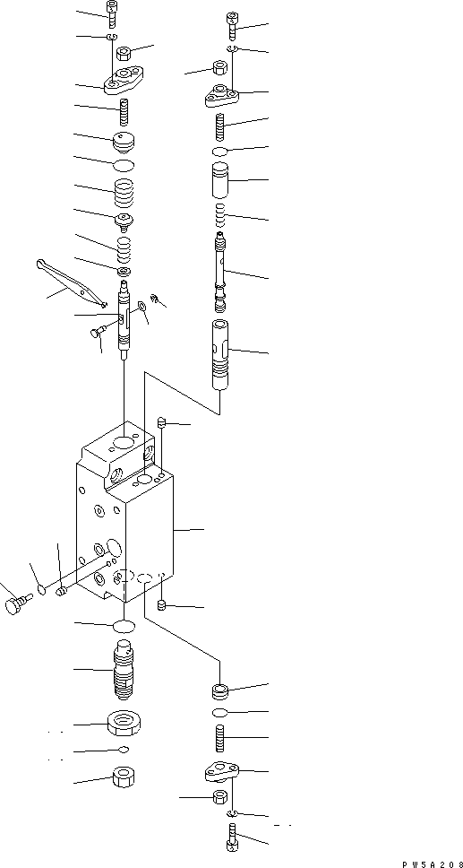 Komatsu parts book diagram for PC1250SP-8 S/N 30001-30157 (ecot3, For SP): MAIN PUMP (7/16) (N0.1 PUMP)(#30001-)