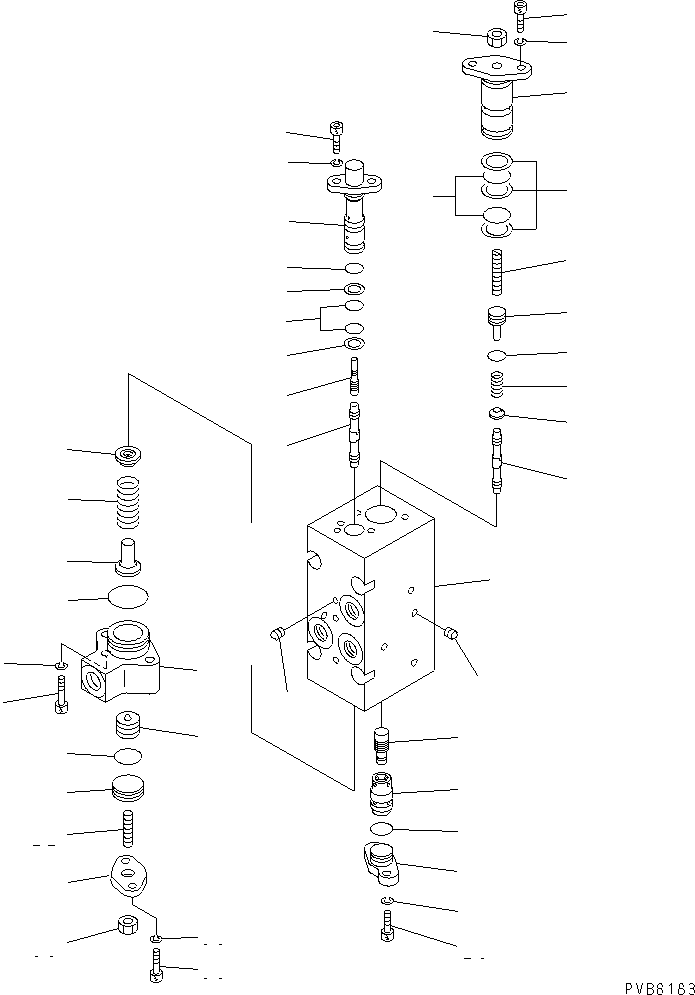 Komatsu parts book diagram for PC1250SP-8 S/N 30001-30157 (ecot3, For SP): MAIN PUMP (8/16) (N0.1 PUMP)(#30001-)