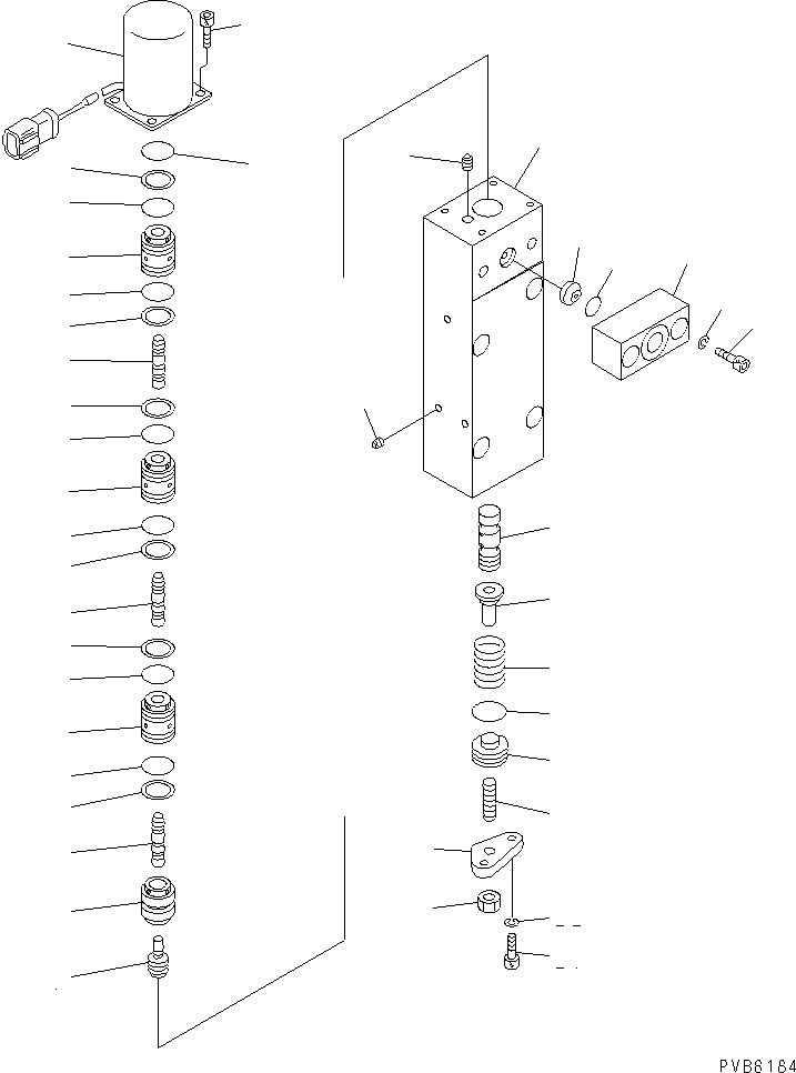 Komatsu parts book diagram for PC1250SP-8 S/N 30001-30157 (ecot3, For SP): MAIN PUMP (12/16) (N0.1 PUMP)(#30001-)