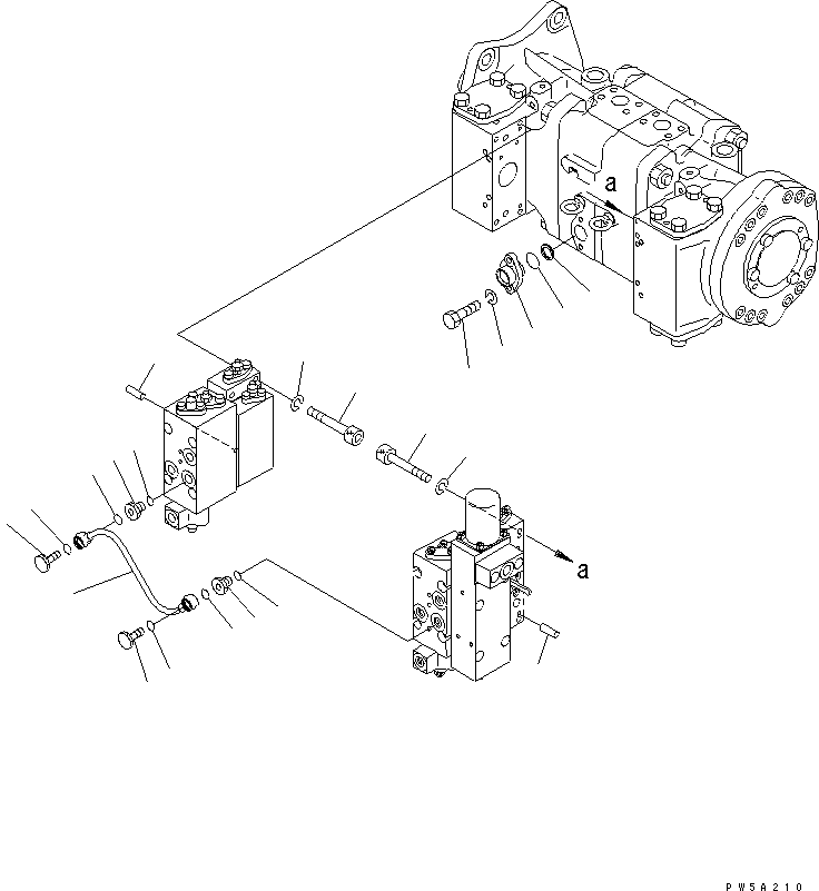 Komatsu parts book diagram for PC1250SP-8 S/N 30001-30157 (ecot3, For SP): MAIN PUMP (14/16) (N0.1 PUMP)(#30001-)