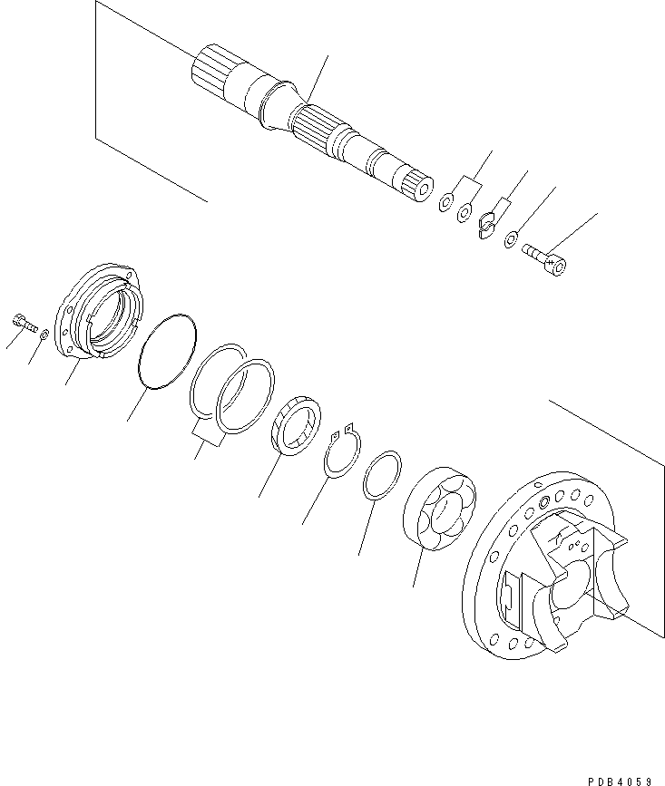 Komatsu parts book diagram for PC1250SP-8 S/N 30001-30157 (ecot3, For SP): MAIN PUMP (2/16) (N0.3 PUMP)(#30001-)