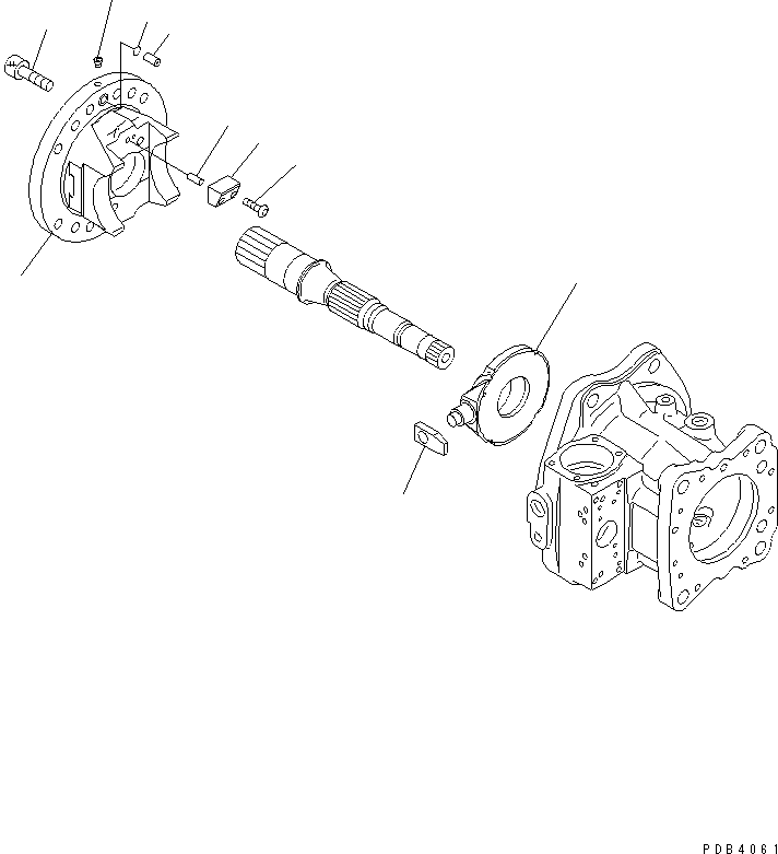 Komatsu parts book diagram for PC1250SP-8 S/N 30001-30157 (ecot3, For SP): MAIN PUMP (4/16) (N0.3 PUMP)(#30001-)
