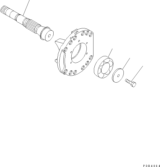 Komatsu parts book diagram for PC1250SP-8 S/N 30001-30157 (ecot3, For SP): MAIN PUMP (7/16) (N0.3 PUMP)(#30001-)