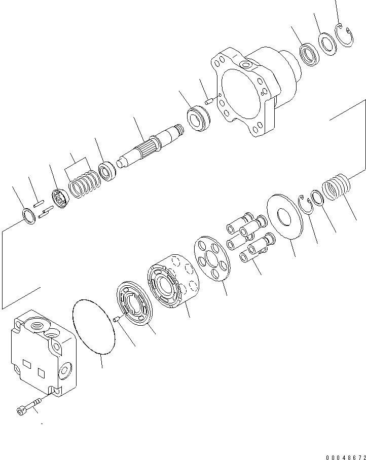 Komatsu parts book diagram for PC1250SP-8 S/N 30001-30157 (ecot3, For SP): FAN MOTOR (2/2) (FOR AFTER COOLER)(#30001-)