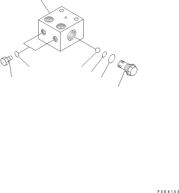Komatsu parts book diagram for PC1250SP-8 S/N 30001-30157 (ecot3, For SP): CHECK VALVE(#30001-)