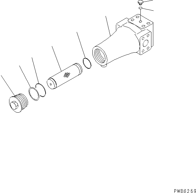 Komatsu parts book diagram for PC1250SP-8 S/N 30001-30157 (ecot3, For SP): LINE FILTER (FOR PUMP DELIVERY LINE)(#30001-)