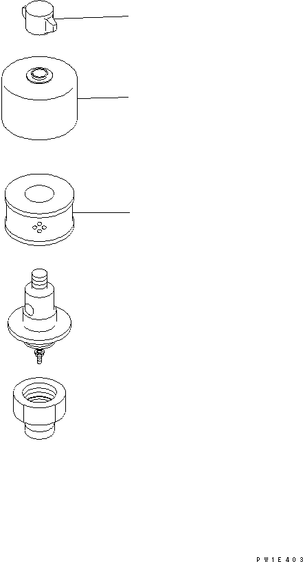 Komatsu parts book diagram for PC1250SP-8 S/N 30001-30157 (ecot3, For SP): BREATHER (FOR HYDRAULIC TANK)(#30001-)