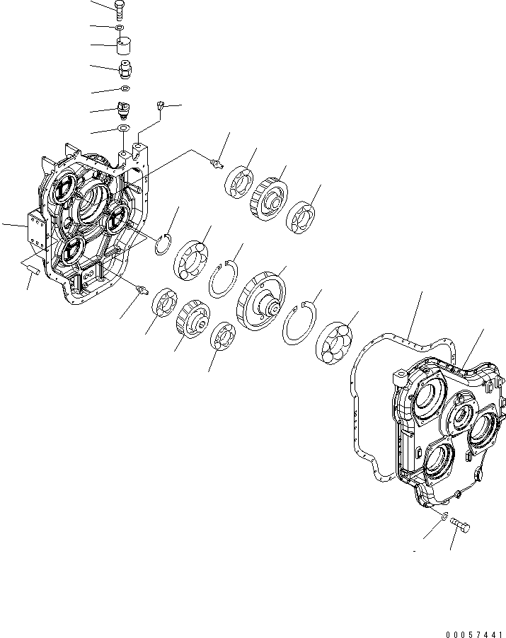 Excavators Komatsu / PC1250-8R S/N 35001-35200 (EGR-LESS)(pc12504c) / POWER TAKE OFF (P.T.O. ASS