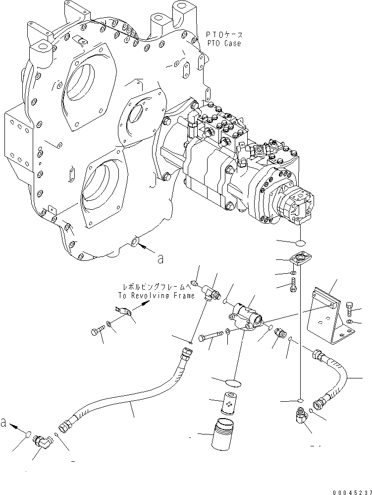 Excavators Komatsu / PC1250-8R S/N 35001-35200 (EGR-LESS)(pc12504c) / POWER TAKE OFF (P.T.O. PIPING) (SUCTION LINES)(#35001-)(030080 : B0600-03A0)