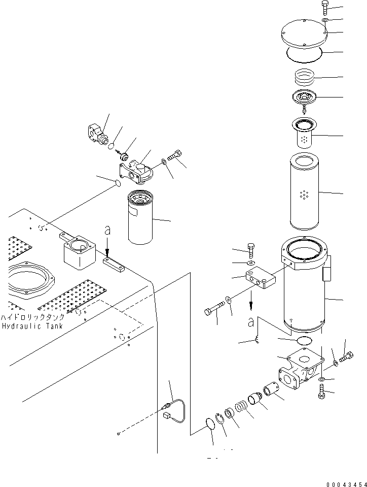 Excavators Komatsu / PC1250-8R S/N 35001-35200 (EGR-LESS)(pc12504c) / HYDRAULIC TANK (RETURN FILTER)(#35001-)(180030 : H0110-02A0)