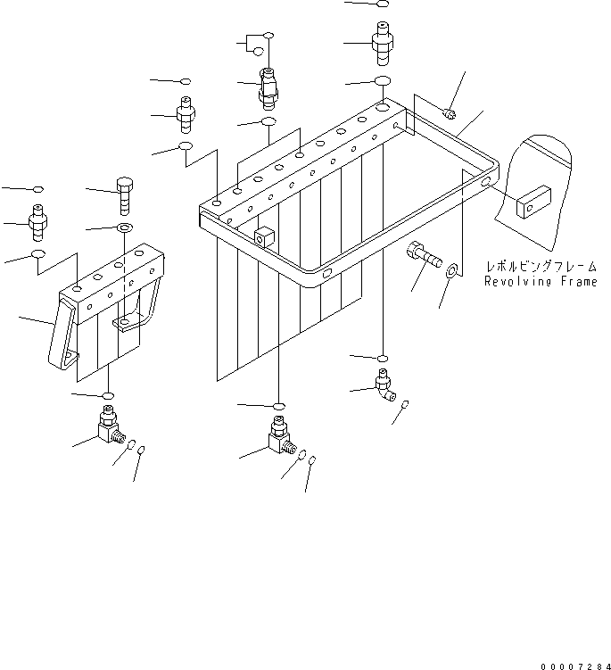 Excavators Komatsu / PC1250-8R S/N 35001-35200 (EGR-LESS)(pc12504c) / PPC LINE JOINT (JOINT ? DECK) (FOR LOADER)(#35001-)(180790 : H1835-01A1)