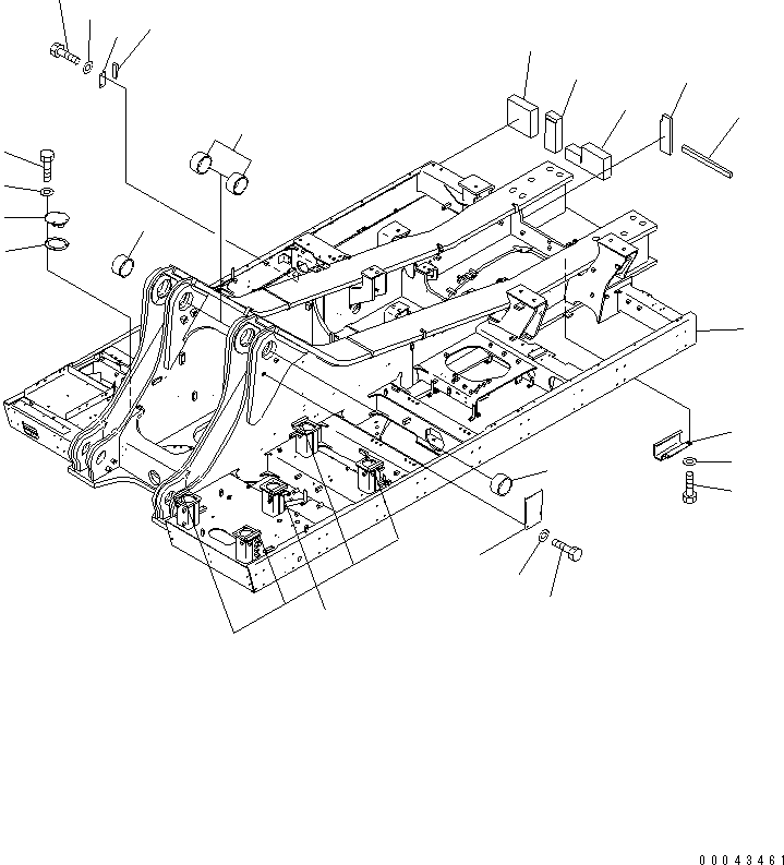 Excavators Komatsu / PC1250-8R S/N 35001-35200 (EGR-LESS)(pc12504c) / REVOLVING FRAME(#35001-)(210010 : J1110-01A0)