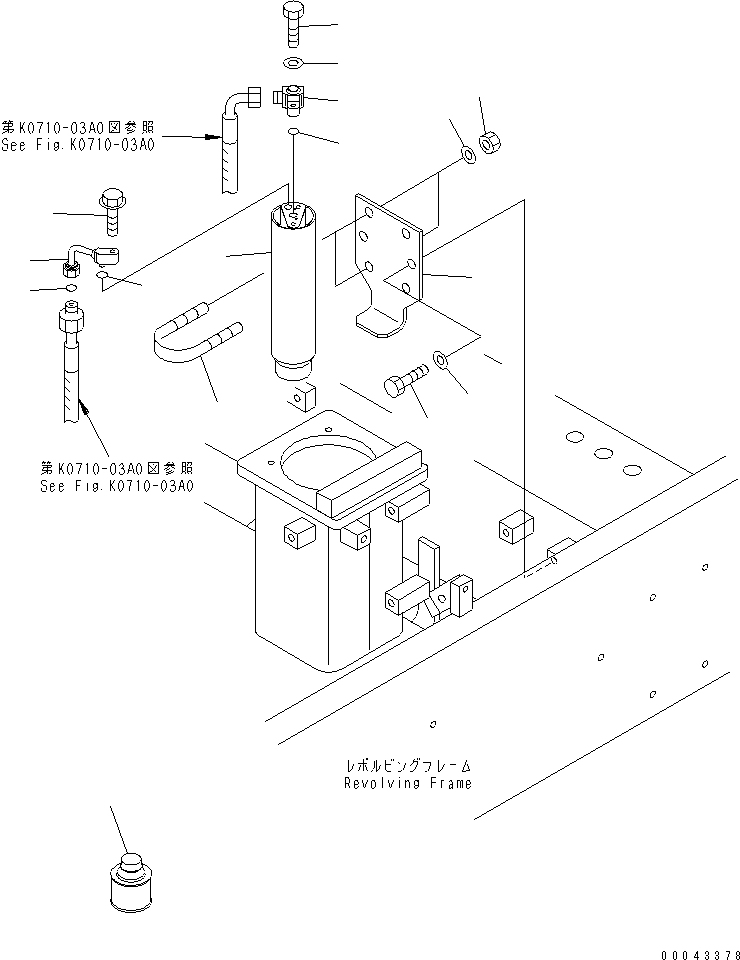 Excavators Komatsu / PC1250-8R S/N 35001-35200 (EGR-LESS)(pc12504c) / AIR CONDITIONER (RECEIVER TANK)(#35001-)(240410 : K0710-01A0)