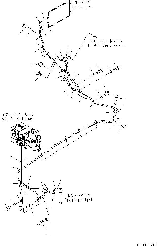 Excavators Komatsu / PC1250-8R S/N 35001-35200 (EGR-LESS)(pc12504c) / AIR CONDITIONER (HOSE JOINT)(#35001-)(240430 : K0710-03A0)