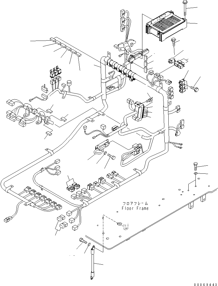 Excavators Komatsu / PC1250-8R S/N 35001-35200 (EGR-LESS)(pc12504c) / FLOOR FRAME (ELECTRICAL) (FOR LOADER)(#35002-)(240640 : K1110-06A3A)