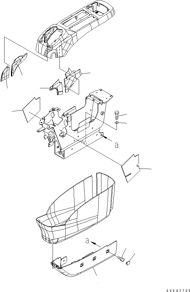 Excavators Komatsu / PC1250-8R S/N 35001-35200 (EGR-LESS)(pc12504c) / FLOOR FRAME (CONSOLE ? L.H.) (UNDER)(#35001-35160)(240750 : K1110-12A0)